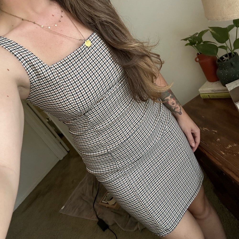 💅🏼Clueless Y2K inspired plaid checkered mini dress